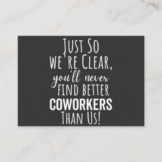 Coworker Goodbye | Arbeitskraft | Verlassend Gesch Visitenkarte (Vorderseite)