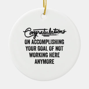 Coworker Goodbye Geschenk Verlassend Mitarbeiter Keramik Ornament