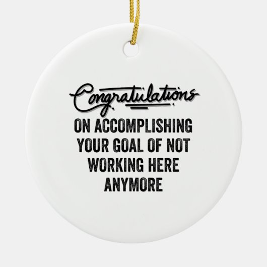 Coworker Goodbye Geschenk | Verlassend Mitarbeiter Keramik Ornament (Vorne)