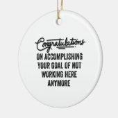 Coworker Goodbye Geschenk | Verlassend Mitarbeiter Keramik Ornament (Links)