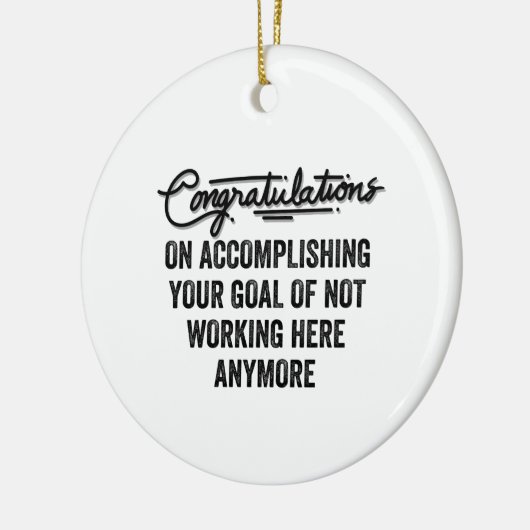 Coworker Goodbye Geschenk | Verlassend Mitarbeiter Keramik Ornament (Links)