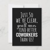 Coworker Goodbye | Umzug von Arbeitnehmern | Verla Save The Date (Vorderseite)