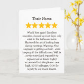 Coworker leaving 5 star review karte (Gelbe Blume)