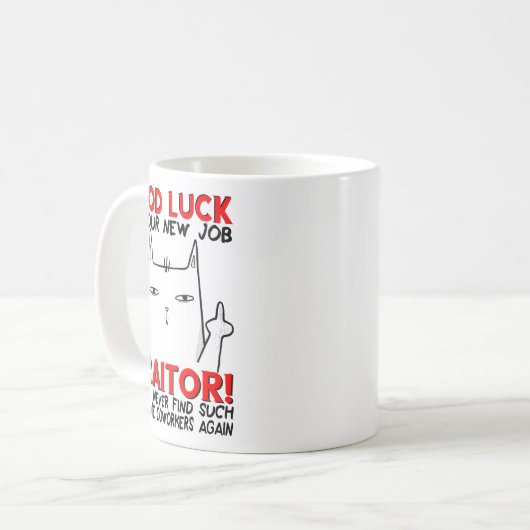 Coworker Leaving, Quitting Going Away, Job Change, Kaffeetasse (Vorderseite Links)