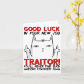 Coworker Leaving, Quitting Going Away, Job Change, Karte (Gelbe Blume)