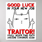 Coworker Leaving, Quitting Going Away, Job Change, Poster (Vorne)