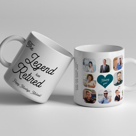 Coworker photos retirement  kaffeetasse