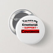 Coworker Sloth Vibes Button (Vorne & Hinten)