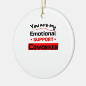 Coworker Sloth Vibes Keramik Ornament (Links)