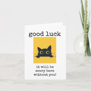 Coworker Verlass Card, Viel Glück Card, Niedlich Karte
