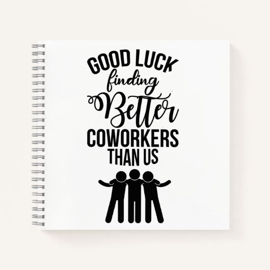 Coworker Verlass Geschenk, neues Job-Geschenk Note Notizblock (Vorderseite)