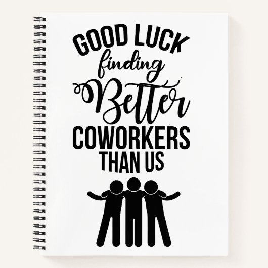 Coworker Verlass Geschenk, neues Job-Geschenk Note Notizblock (Vorderseite)