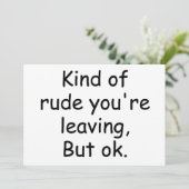 Coworker Verlasse Geschenkidee mit lustigem Sprich (Stehend Vorderseite)