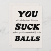 Coworker Verlassend Karte - Glückwunsch New Job! F (Vorne/Hinten)