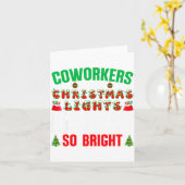 Coworkers Are Like Christmas Lights Funny Office Q Karte (Gelbe Blume)
