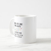 Coworkers Are Like Christmas Lights They Hang Toge Kaffeetasse (Vorderseite Links)
