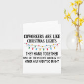 Coworkers Are Like Christmas Lights They Hang Toge Karte (Gelbe Blume)