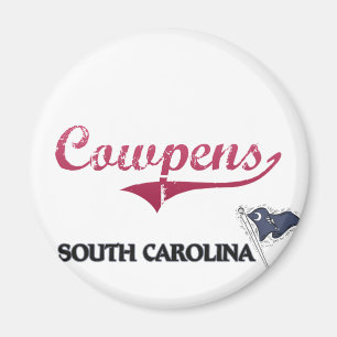 Cowpens South Carolina Stadt-Klassiker Magnet