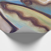 Cowrie-Muscheln Geschenkpapier (Ecke)