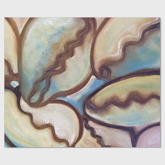 Cowrie-Muscheln Geschenkpapier (Flach)