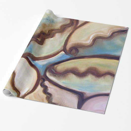 Cowrie-Muscheln Geschenkpapier (Ungerollt)