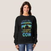 Cows are Awesome Farmer Cows Lover for Women & Kid Sweatshirt (Vorne ganz)