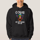 cows are not boring you are highland cattle hoodie (Vorderseite)