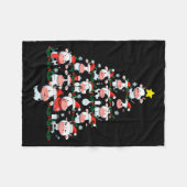 Cows Christmas Tree Xmas Farm Animal Toddler Boys Fleecedecke (Vorderseite (Horizontal))