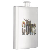 Cows Picture Logo, klassische Hip Flask Flachmann (Rechts)
