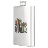 Cows Picture Logo, klassische Hip Flask Flachmann (Links)