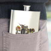 Cows Picture Logo, klassische Hip Flask Flachmann (Beispiel)