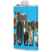 Cows Picture Logo, klassische Hip Flask Flachmann (Links)