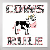 COWS RULE Poster (Vorne)