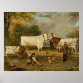 Cows with a herdsman poster (Vorne)
