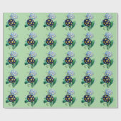 Cowslip Primrose Botanical Geschenkpapier (Flach)