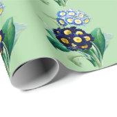 Cowslip Primrose Botanical Geschenkpapier (Rolleneckpunkt)