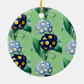 Cowslip Primrose Botanical Keramik Ornament (Hinten)