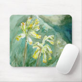 Cowslips Primula veris on a grassy bank Mousemat Mousepad (Mit Mouse)