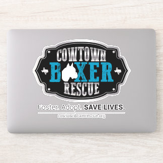Cowtown Boxer Rescue Contue Sticker