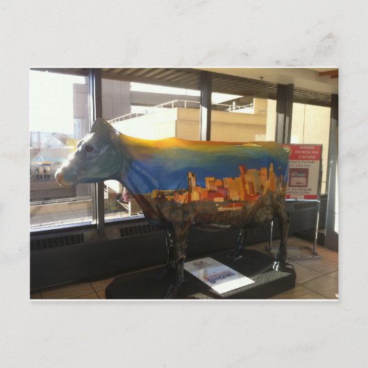 Cowtown's Skyline Postkarte (Vorderseite)