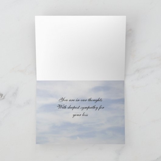 Cowyboy-Beileid Karte (Innenseite)