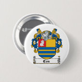 Cox-Familienwappen Button (Vorne & Hinten)