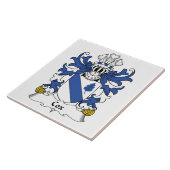 Cox-Familienwappen Fliese (Seite)