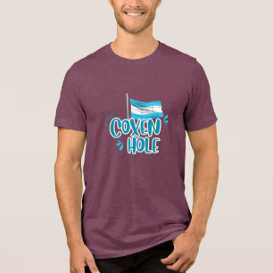 Coxen Hole mit honduranischer Flagge Tri-Blend Shirt
