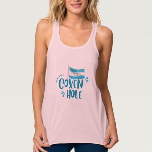 Coxen Hole with Honduras Flag Tank Top (Vorderseite)