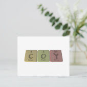 Coy as Carbon Oxygen Yttirum Postkarte (Stehend Vorderseite)