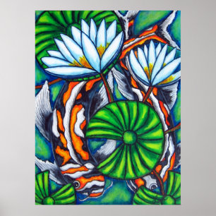 Coy Carp von Lisa Lorenz Poster
