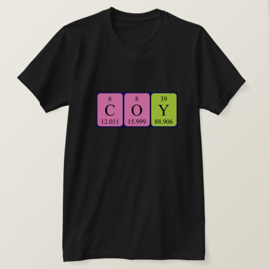 Coy Periodenname Shirt (Design vorne)