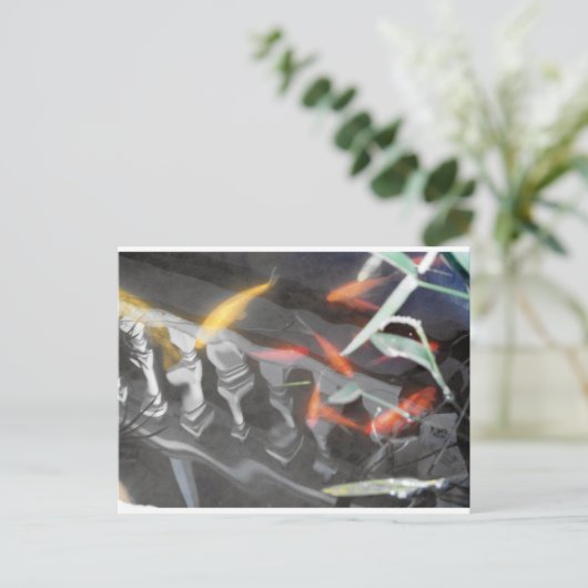 Coy Reflection Postkarte (Stehend Vorderseite)