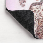Coy viktorianische Dame "Betty Lu " Mousepad (Ecke)